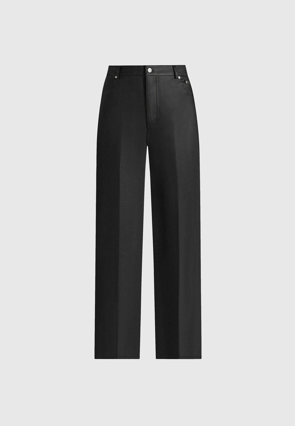 Jana - Wax Effect Denim Boyfriend Jeans - Black