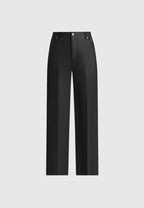 Jana - Wax Effect Denim Boyfriend Jeans - Black