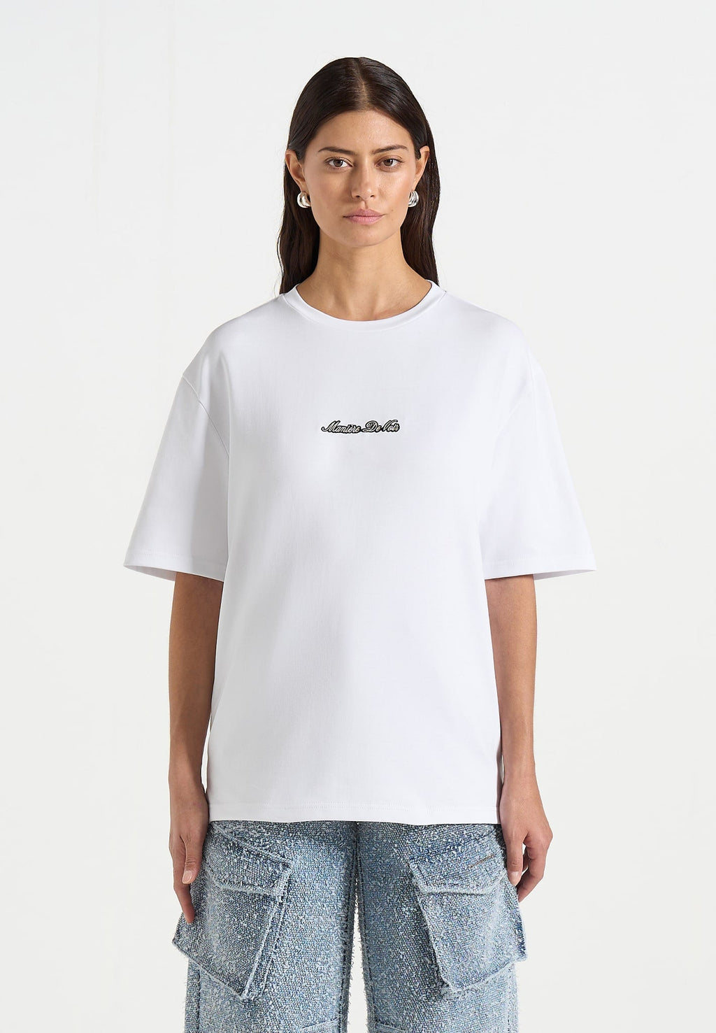 TS001 - Unisex Signature Relaxed fit Cotton T-Shirt - White