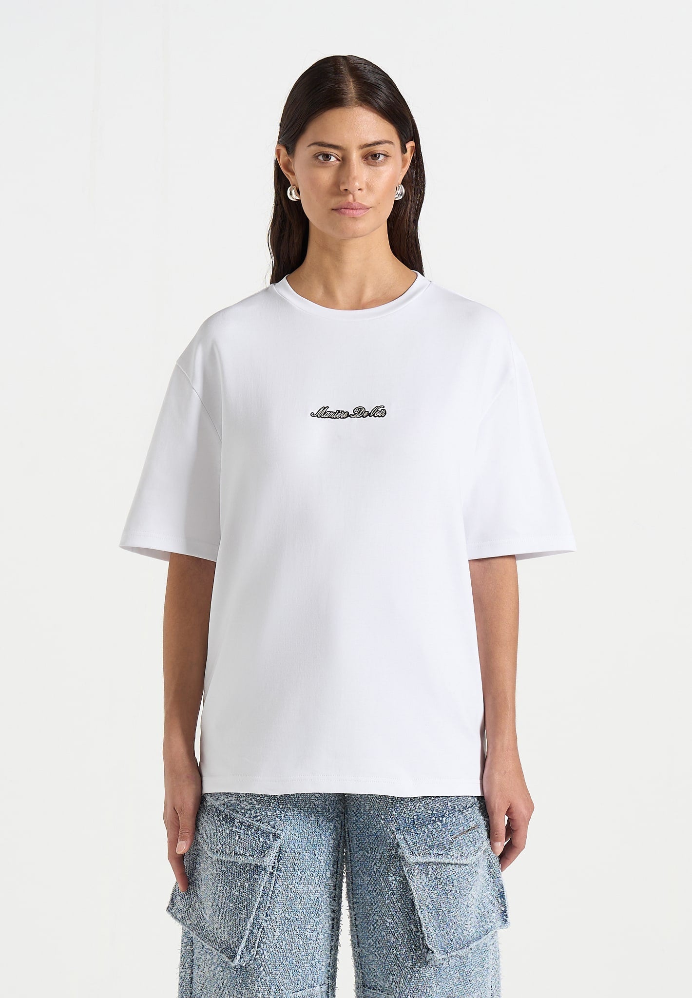 TS001 - Unisex Signature Relaxed fit Cotton T-Shirt - White