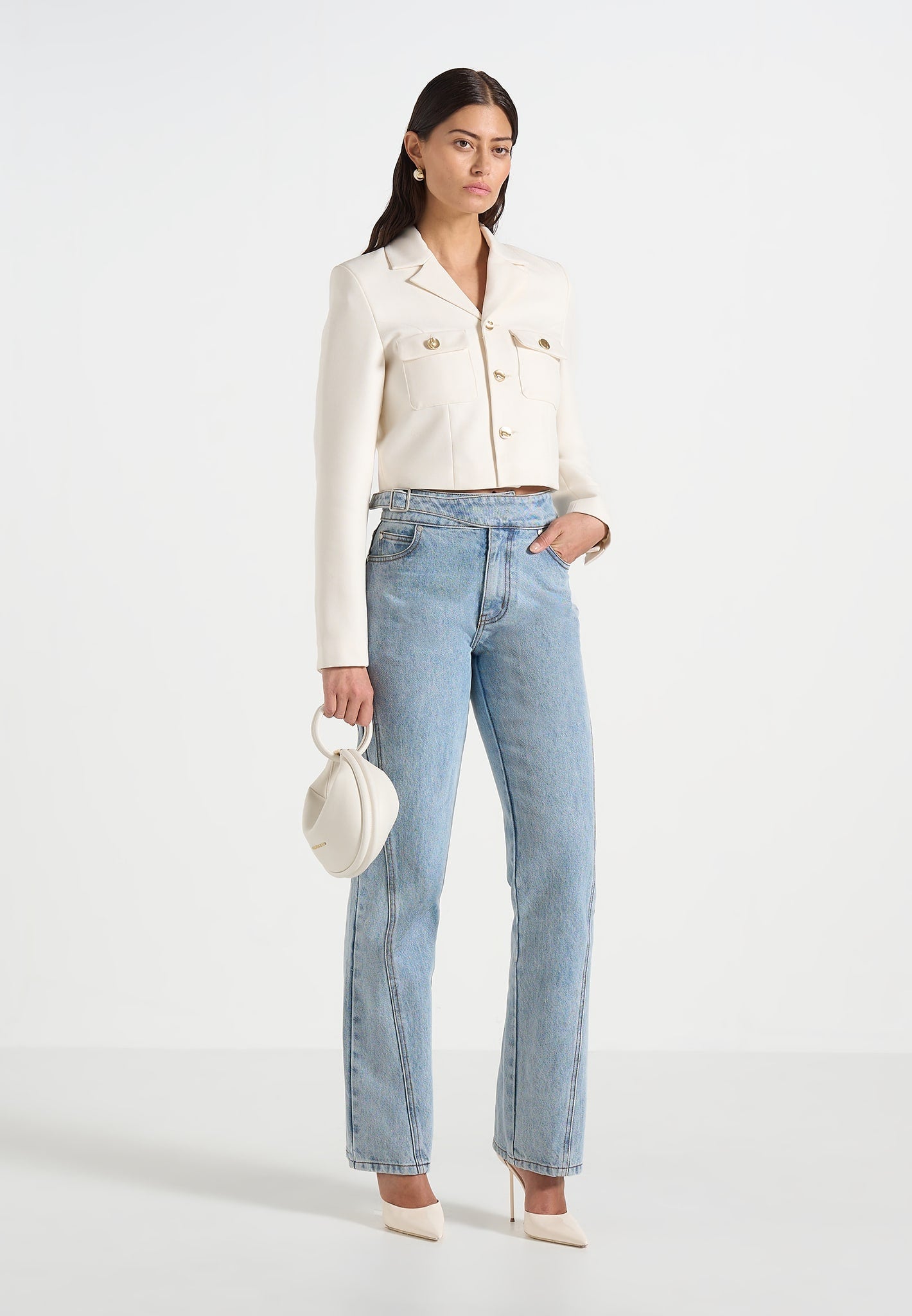 Daphina - Tailored Jacket - Cream