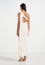 Laya - Scarf Knit Maxi Dress - Cream