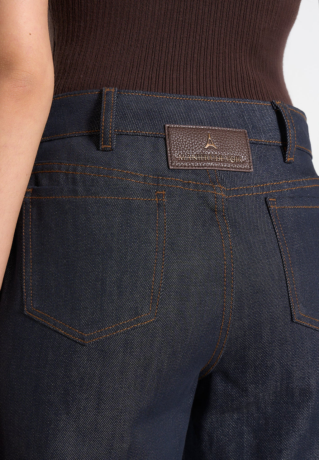 Florence - Denim High Rise Straight Leg Jeans - Indigo