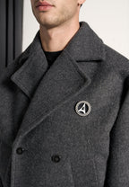 Mika - Unisex Double Breasted Jacket - Grey