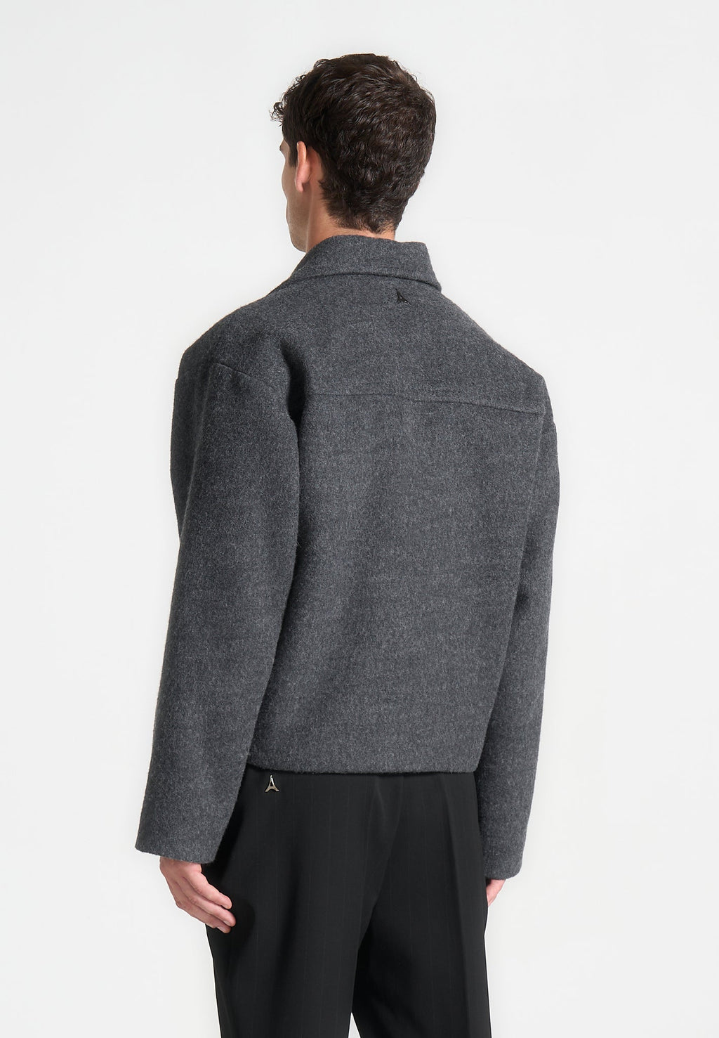 Mika - Unisex Double Breasted Jacket - Grey