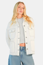 Blaire|100% Cotton Oversized Denim Jacket