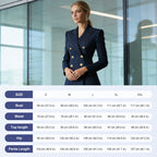 Women's Pinstripe Double-Breasted Suit Set