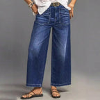 Women's Casual High-Rise Wide-Leg Jeans – Tummy Control, Elongated Silhouette & All-Day Comfort 💙