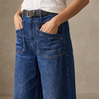 Women's Casual High-Rise Wide-Leg Jeans – Tummy Control, Elongated Silhouette & All-Day Comfort 💙