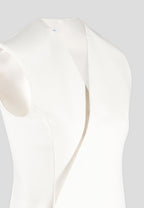 Laurence - Tailored Wrap Waistcoat - Cream