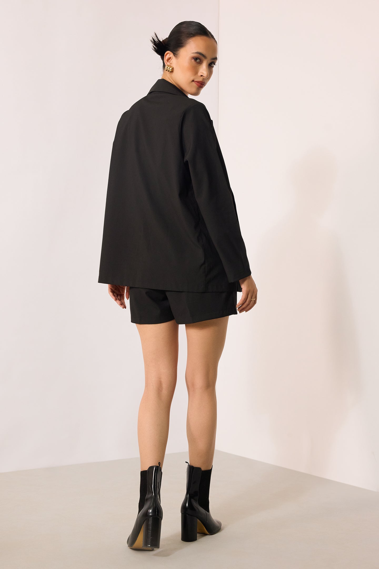 Madison|Viscose Stretch Single Breasted Blazer